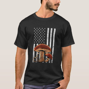 Camiseta Mushroom America Flag Foraging Morels Hunter M