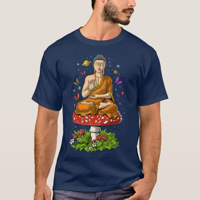Camiseta Mushroom Buddha boy (Frente)