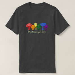 Camiseta Mushroom for Love - Sutil Rainbow LGBTQ+ Orgulho