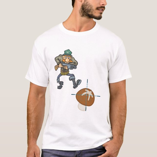 Camiseta Mushroom Hunter Está Vindo (Frente)
