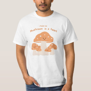 Camiseta Mushroom Lover - Tenho tanto cogumelo no meu coraç