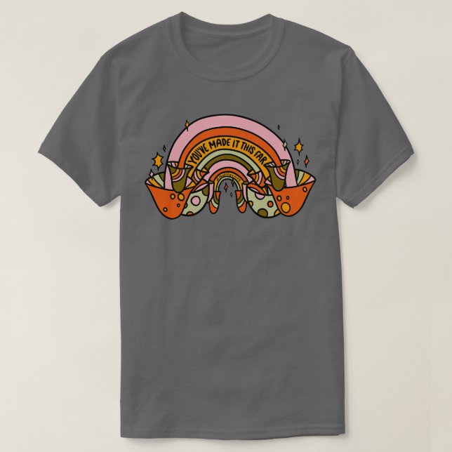 Camiseta Mushroom Rainbow (Frente do Design)