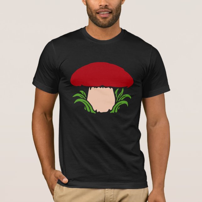 Camiseta Mushroom Simple Beautiful Cap Fungi Nature Food (Frente)