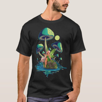 Camiseta Mushroom With A Cute Fairy Morel Mushroom Fungus M
