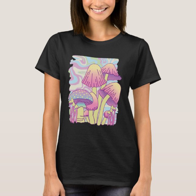 Camiseta Mushrooms trippy coloured (Frente)
