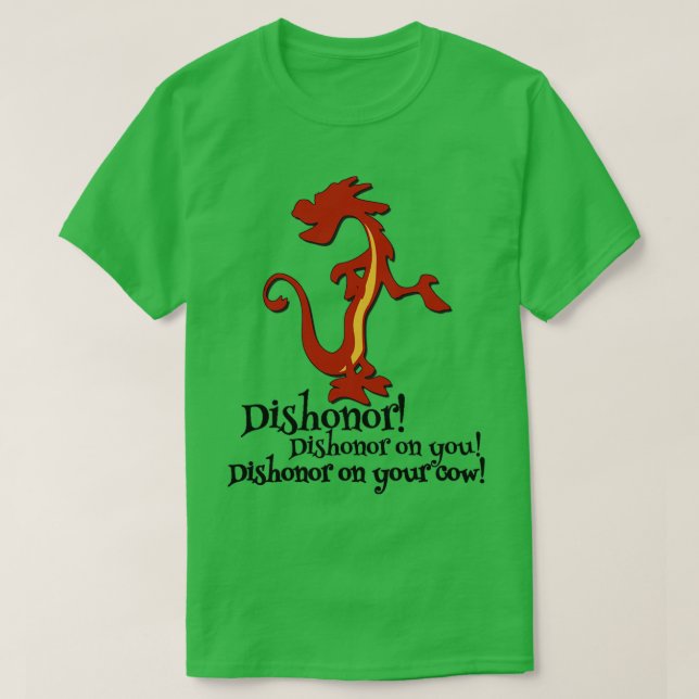 Camiseta Mushu Mulan Desonra (Frente do Design)