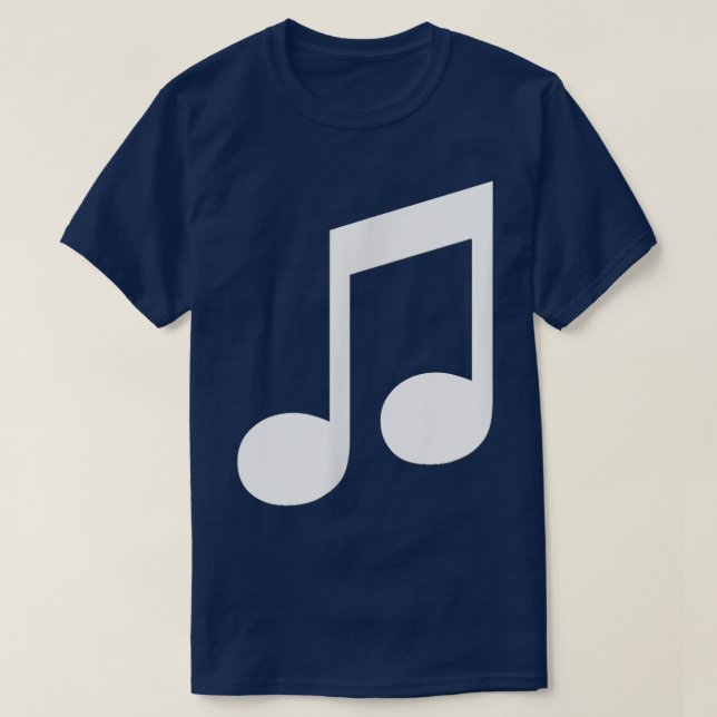 Camiseta Music 8th Notes Tee Shirt  (Frente do Design)