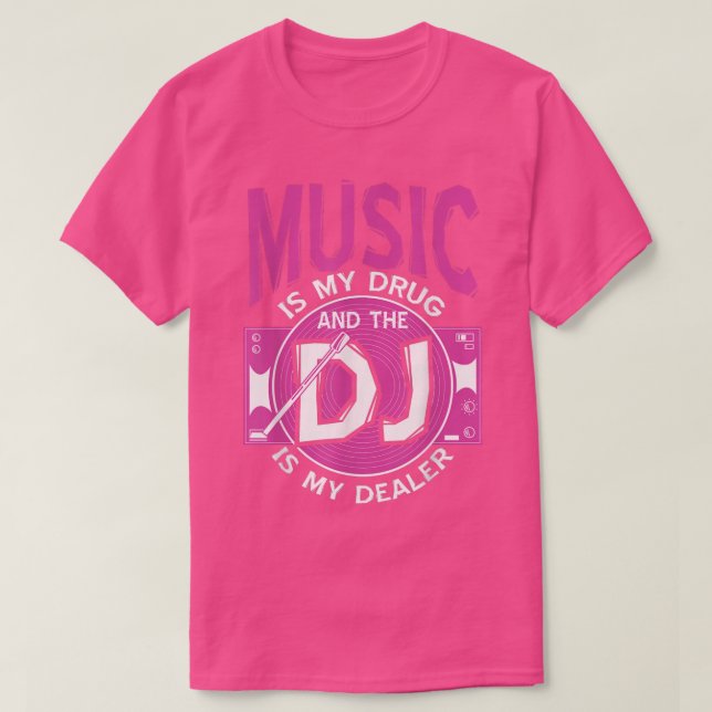 Camiseta Music And The DJ Turntables Diskjockes  (Frente do Design)