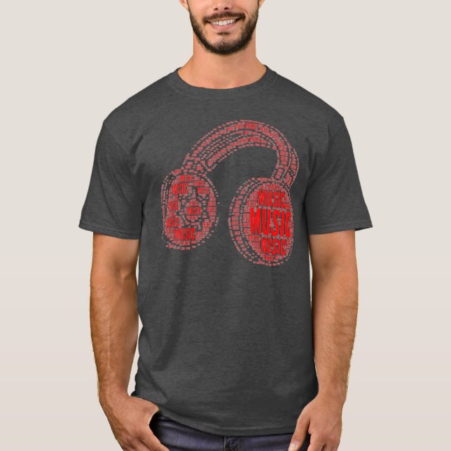 Camiseta Music DJ Headphones Musician (Frente)