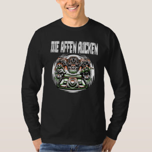 Camiseta Music Dj Monkey Põe Em Torno Da Música O Monge