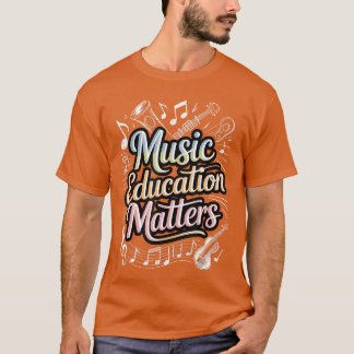 Camiseta Music Education Matters Instrument Notes girl funn