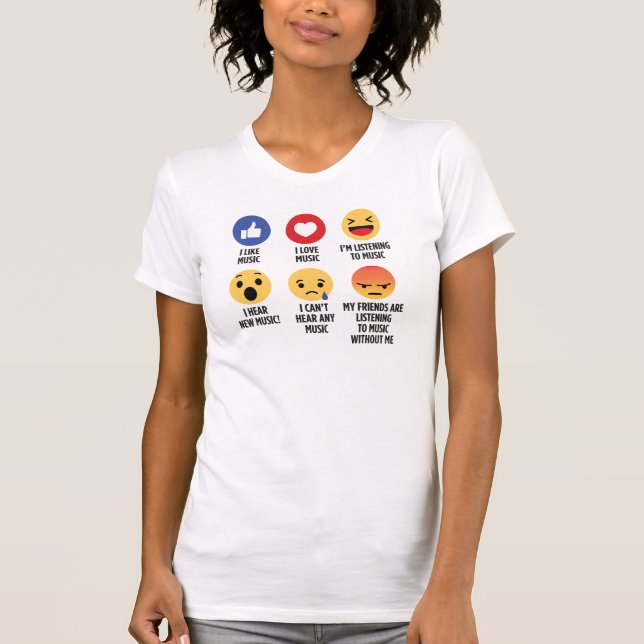 Camiseta Music Emojis (Frente)