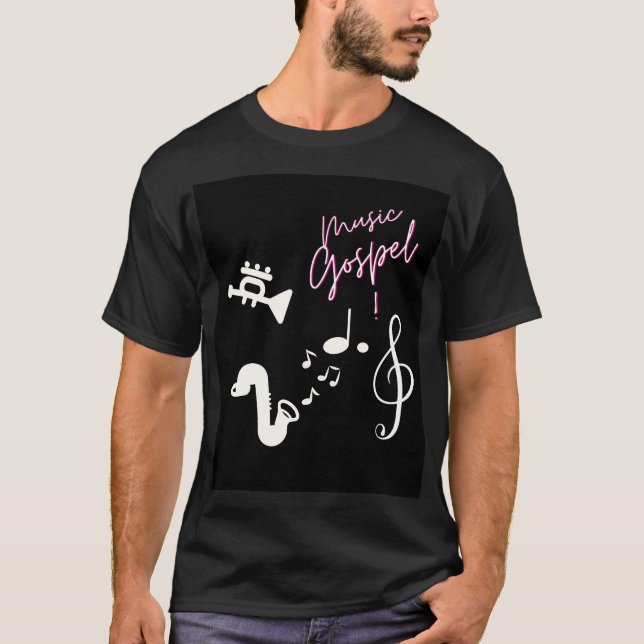 Camiseta Music gospel  (Frente)