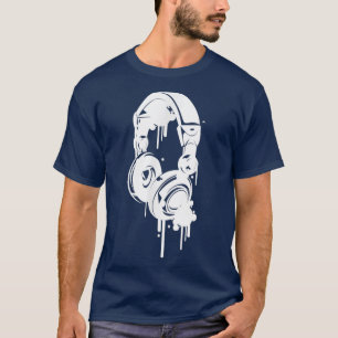 Camiseta Music Headphones Graffiti