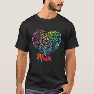 Camiseta Music Heart shirt Love Singers Banda Instru