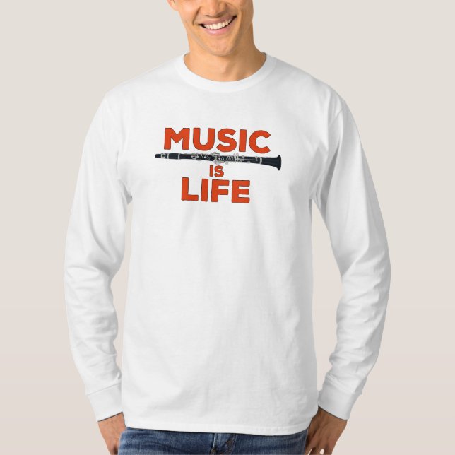 Camiseta Music is Life (Frente)