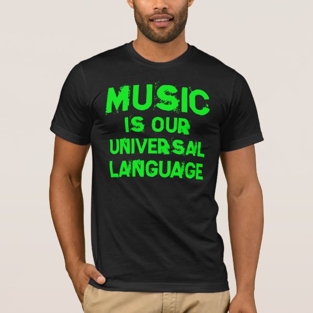 Camiseta Music is our Universal Language alpargata (Frente)