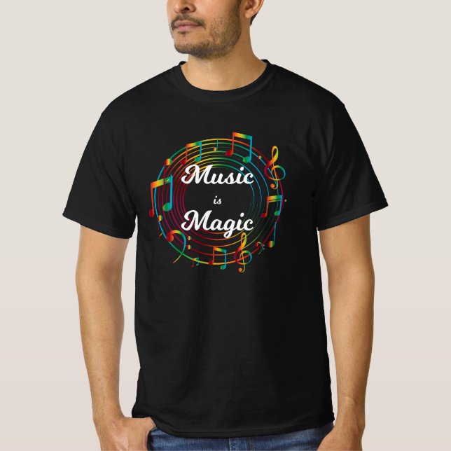 Camiseta Music is the strongest form of magic (Frente)
