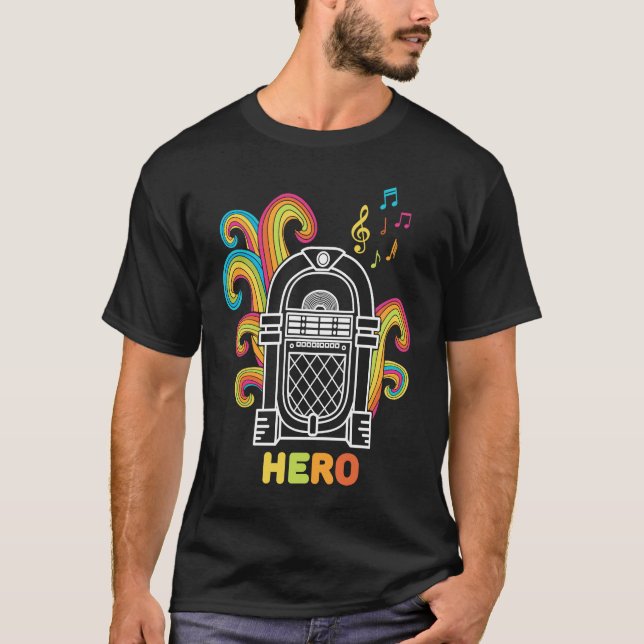 Camiseta Music Jukebox Hero Music Karaoke   1 (Frente)