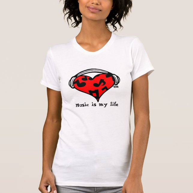 Camiseta Music=Life (Frente)
