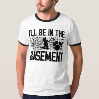 Camiseta Music Lover Basement Drummer T-Shirt