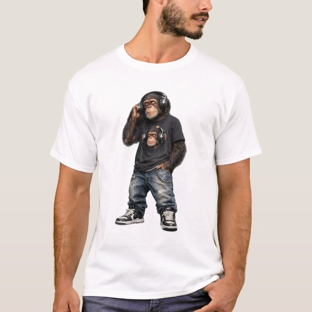 Camiseta Music Mode Monkey (Frente)