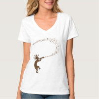 Music Notes Kokopelli Native American T Shirt