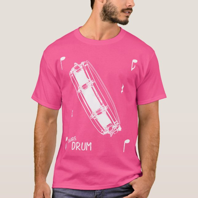 Camiseta Music Notes Snare Drum (Frente)