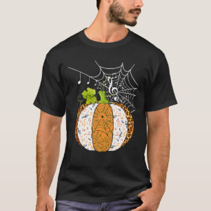 Camiseta Music Pumpkin Music Notes Halloween Para Música T