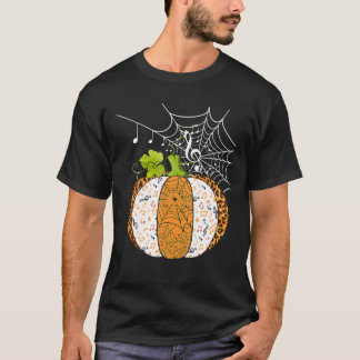 Camiseta Music Pumpkin Music Notes Halloween Para Música Te