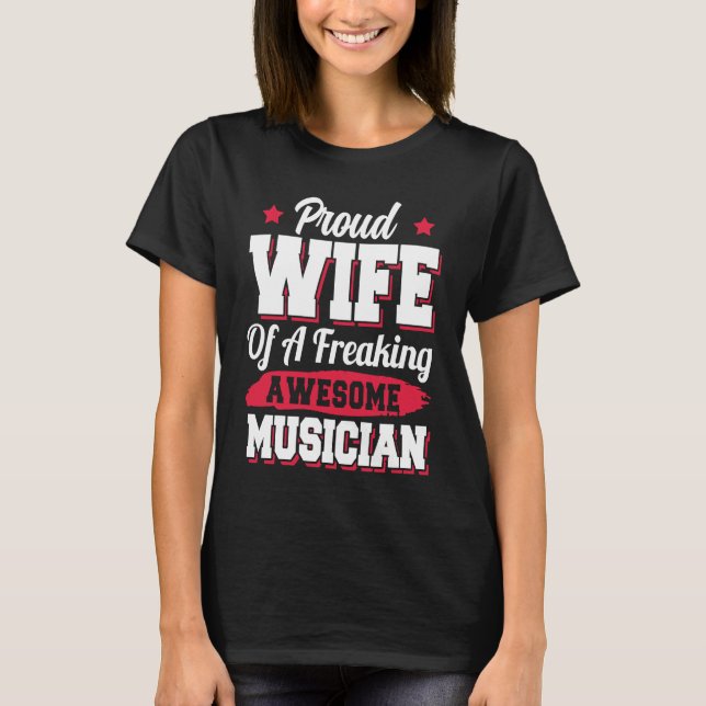Camiseta Music Singer Karaoke Opera Musician Wife (Frente)