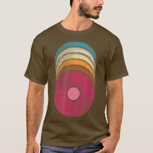Camiseta Music Vintage Vinyl Theme Party Disco Gift