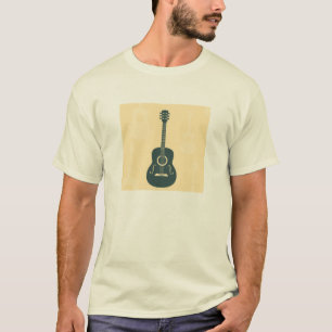 Camiseta Música acústica de guitarra retrógrada