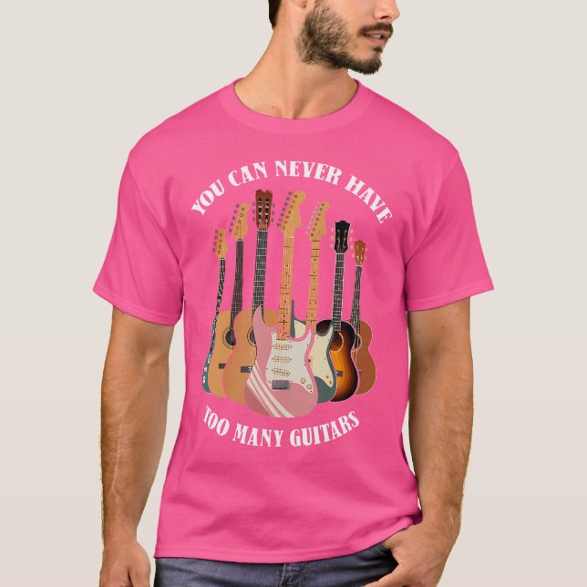 Camiseta Música Acústica Elétrica De Violão Amplia Roupa Un (Frente)