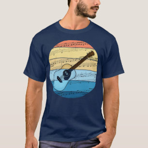 Camiseta Música Acústica Guitarra Notícia Musicista Guitarr