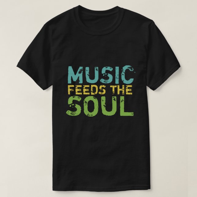 Camiseta Música Alimenta A Alma (Frente do Design)