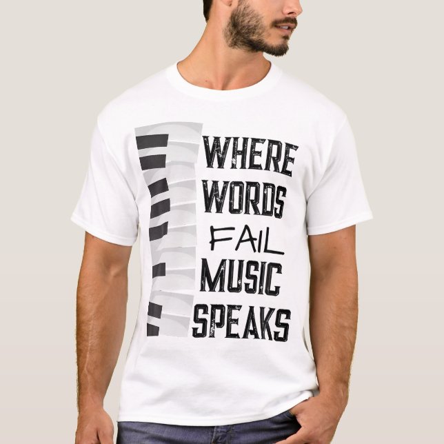 Camiseta Música Amante Tshirt Themed Gift Tee (Frente)