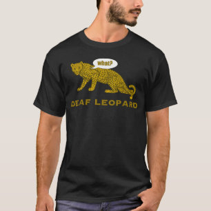 Camiseta Música Banda Divertida Trocadilho Leopardo Surdo P