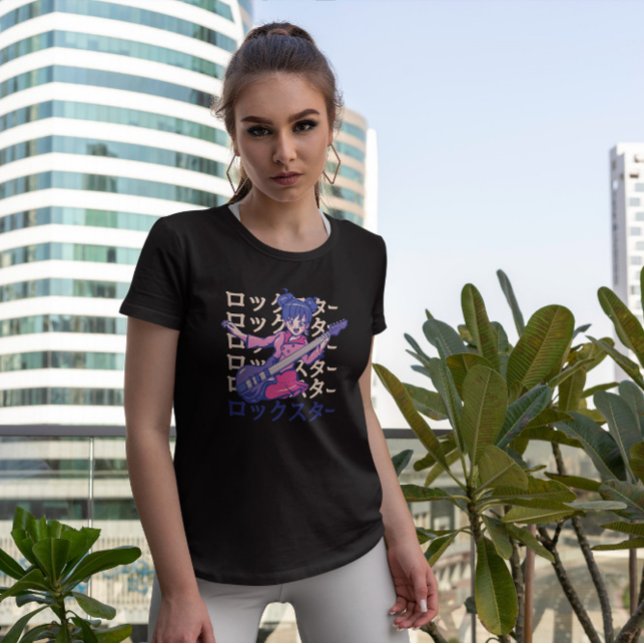 Camiseta Música Bass Anime Girl (Criador carregado)