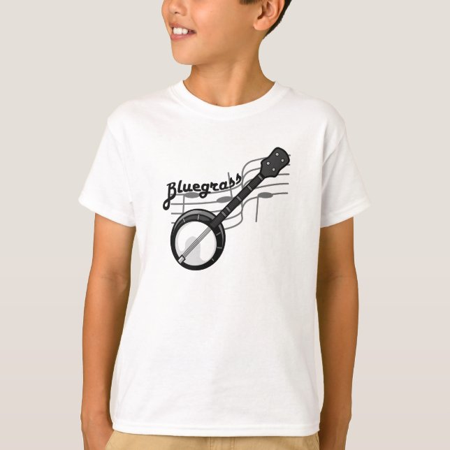 Camiseta Música Bluegrass com banjo (Frente)