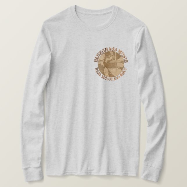 Camiseta Música Bluegrass Músicos reais apenas jogadores de (Frente do Design)