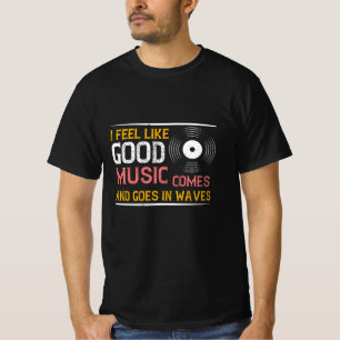 Camiseta Música Boa Música Vem E Vai Em Ondas