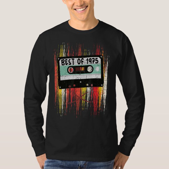Camiseta Música Cassete Melhor Do Nascer De Aniversário De  (Frente)