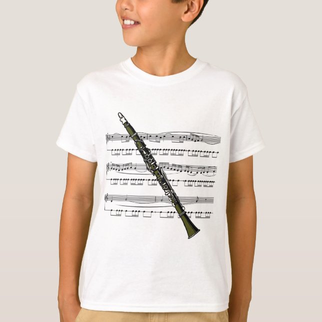 Camiseta Música Clarinet 09 B (Frente)
