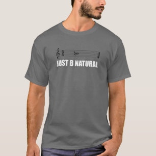 Camiseta Música Clássica Coisa Funny Gag Gifts B Natural