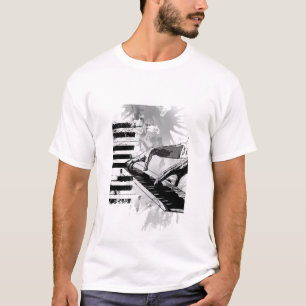Camiseta música clássica do piano