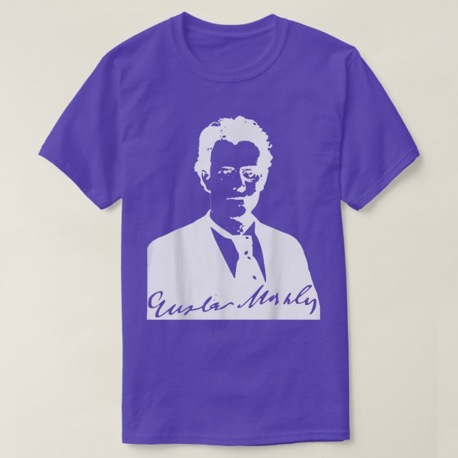 Camiseta Música clássica Mahler Composer (Frente do Design)