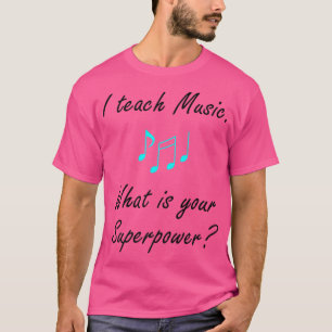 Camiseta Música como Professora de Voz Cantando de Superpot