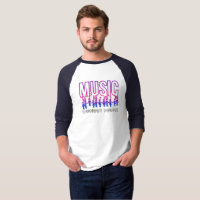 Música Conecta Pessoas | Men 3/4 Capa Raglan