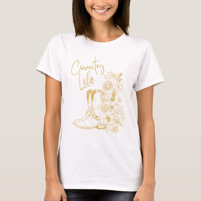 Camiseta música country (Frente)
